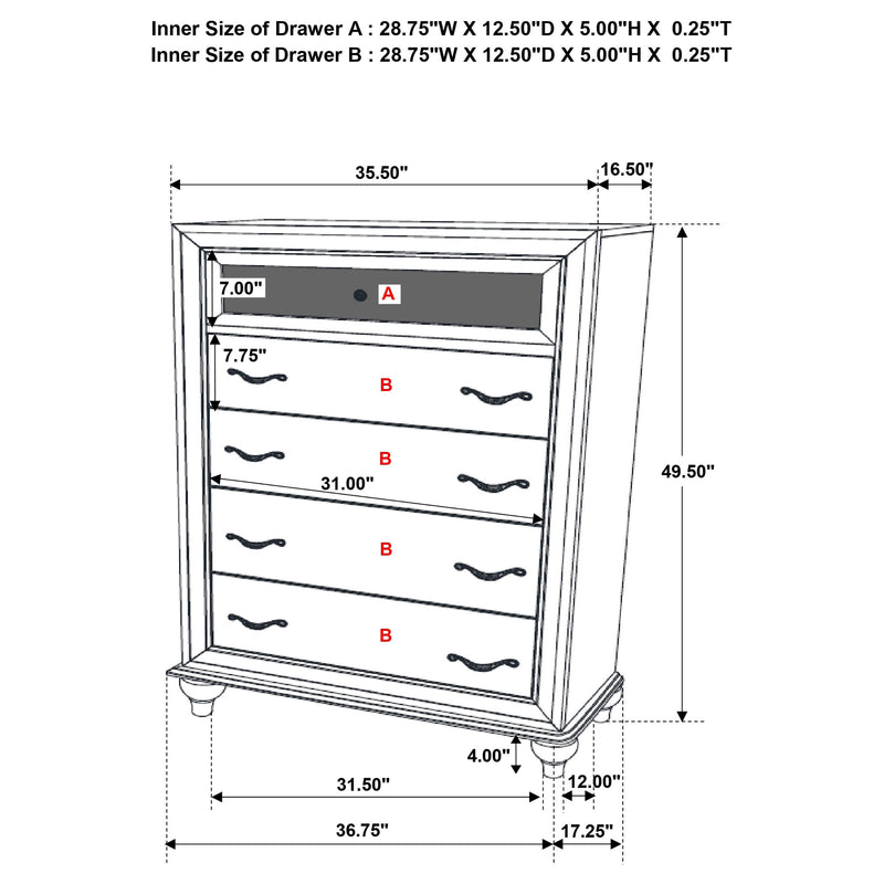 Barzini Chest of Drawers