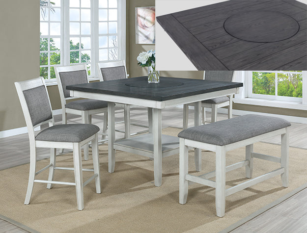 Fulton Counter Height. Table Chalk Grey