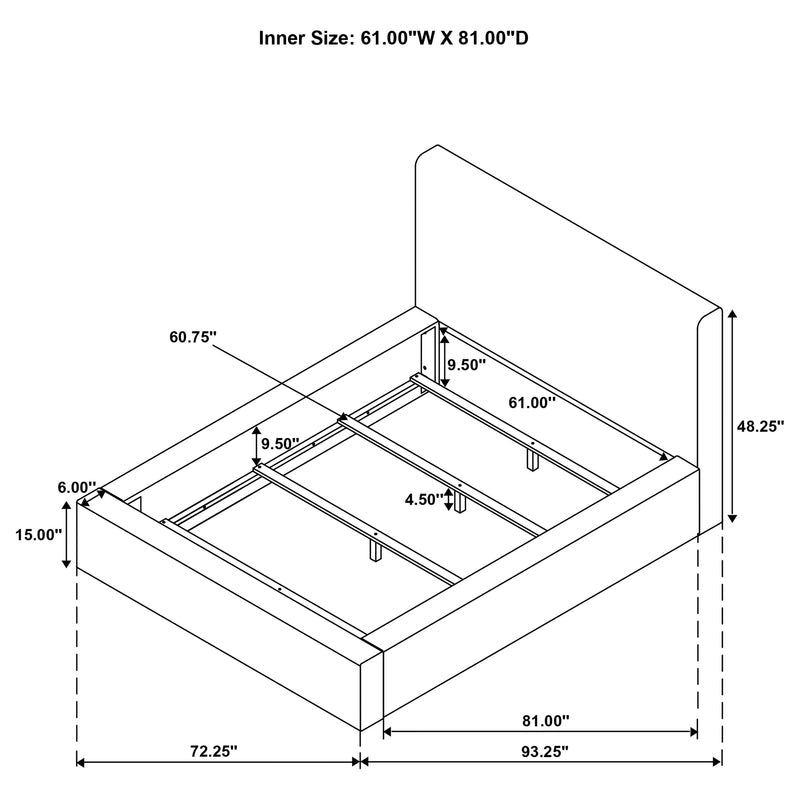 Rebecca Panel Bed