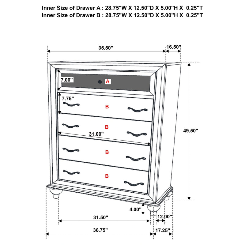 Barzini Chest of Drawers