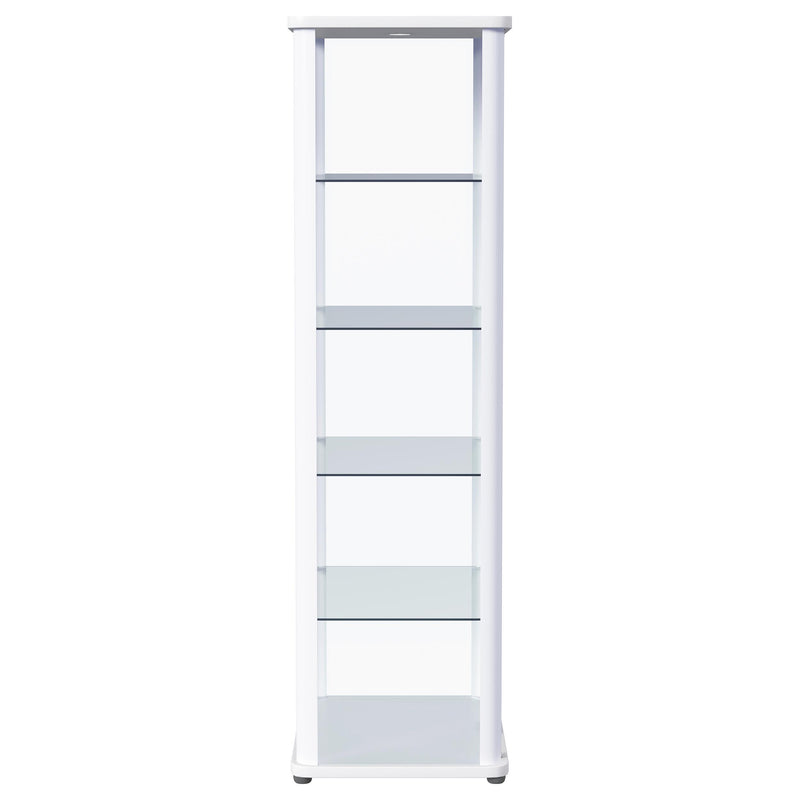Aero Curio Cabinet with LED Lighting