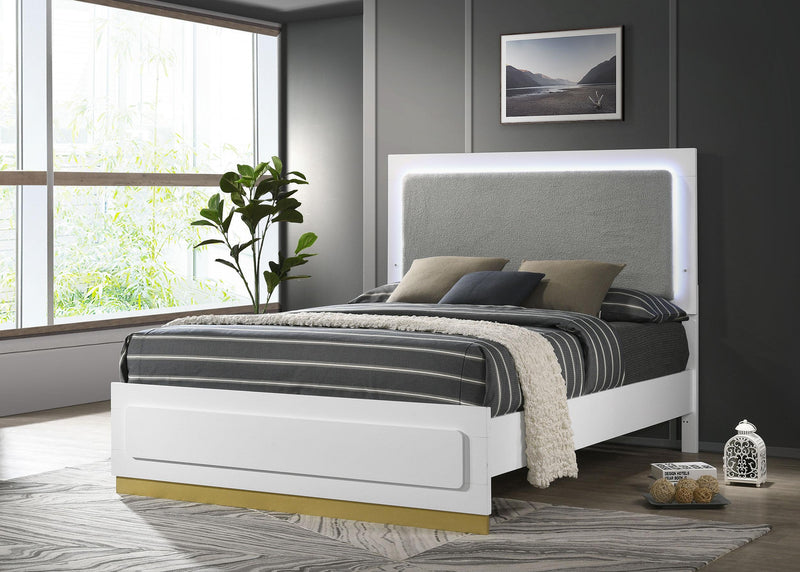 Caraway Panel Bed with LED Lighting