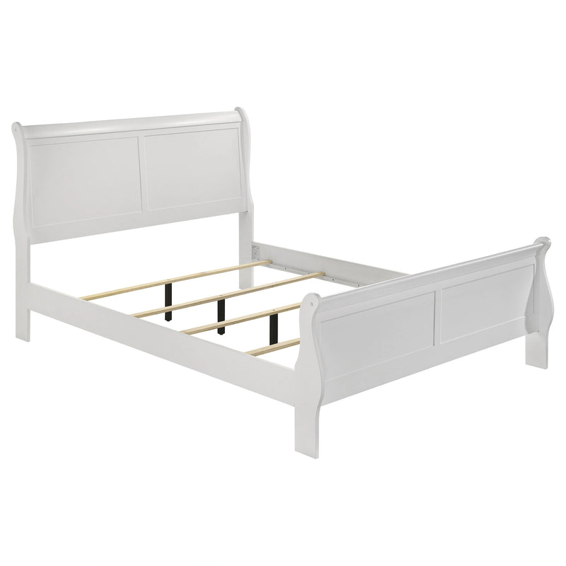 Louis Philippe Sleigh Panel Bed