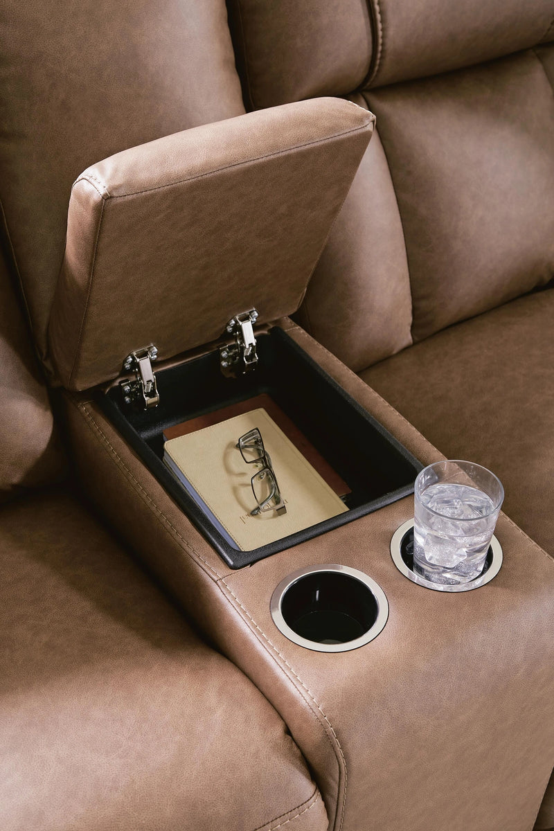 Mackmenville Reclining Loveseat with Console