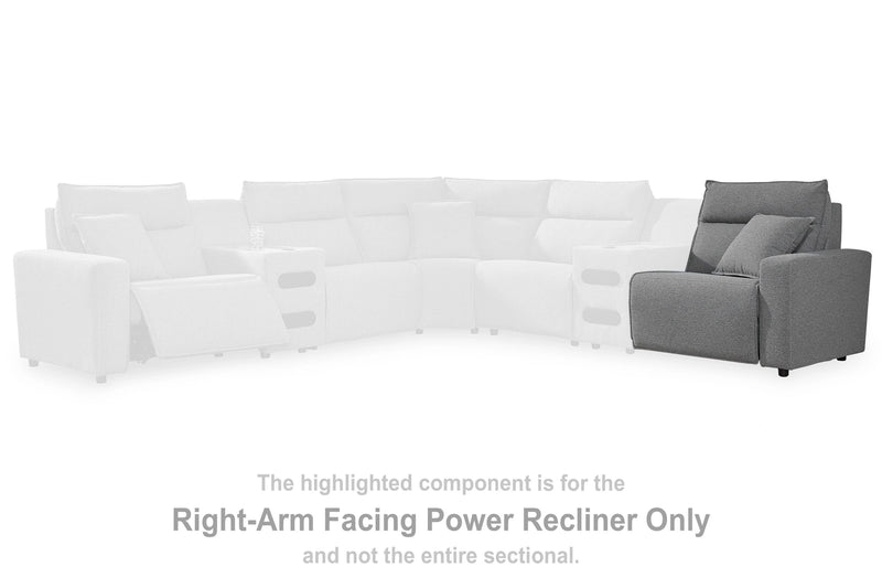 Modmax II Reclining Sectional with Chaise and Audio Console