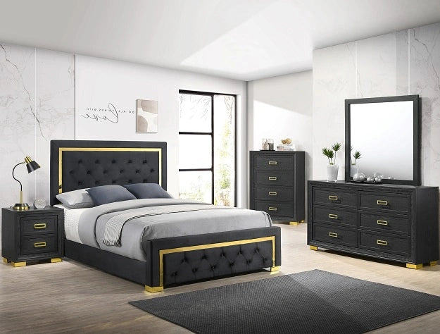 Crown Mark Furniture Pepe Queen Upholstered Bed image