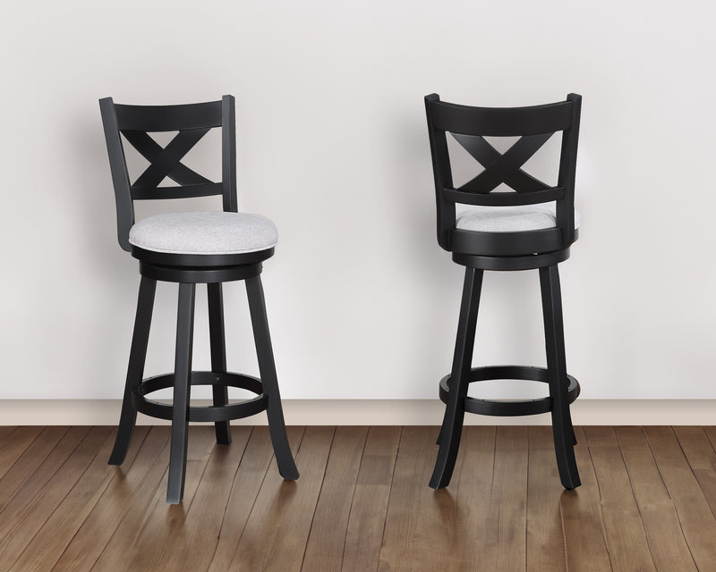 Kipper Swivel Bar Stool Dove Knockdown