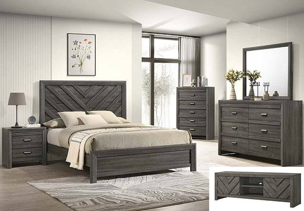 Valor Night Stand-Grey